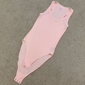 Aerie Light Pink Racerback Bodysuit